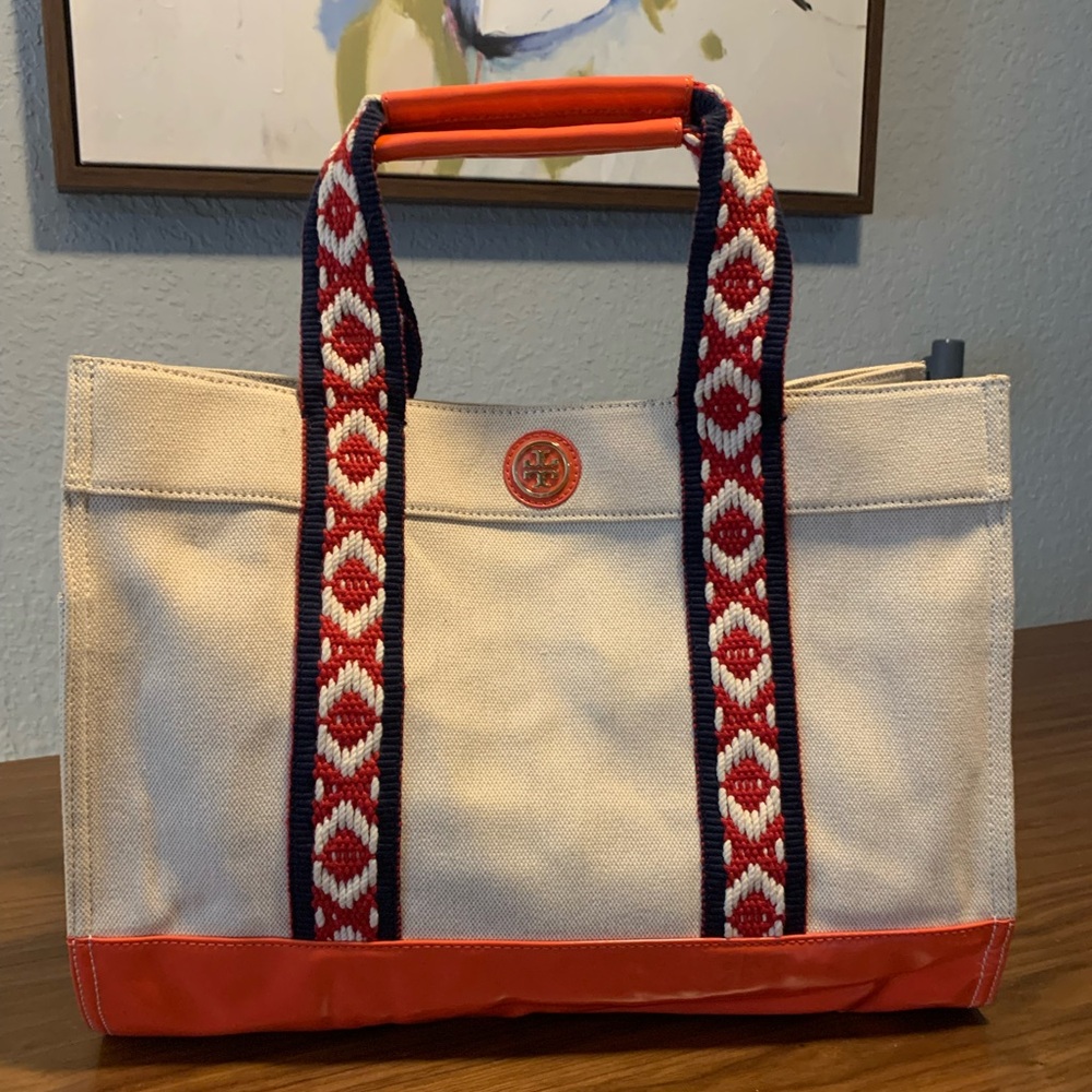 Tory Burch canvas Tote Brand new